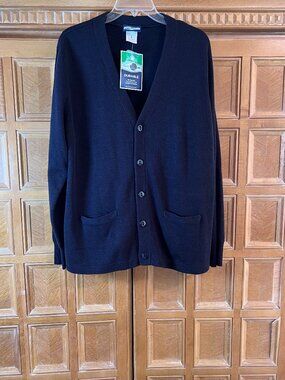 Classroom Uniforms Dark Navy Blue Unisex Cardigan 5-Button Sweater 56434 -Size S